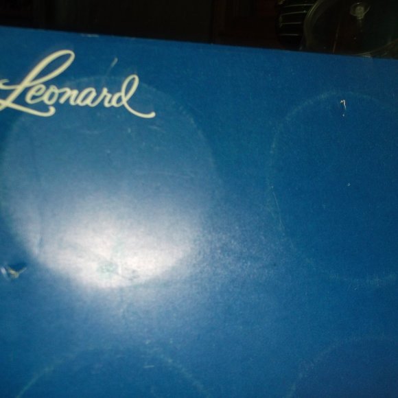 vintage italy crystal & silver plate coasters. - Picture 2 of 3